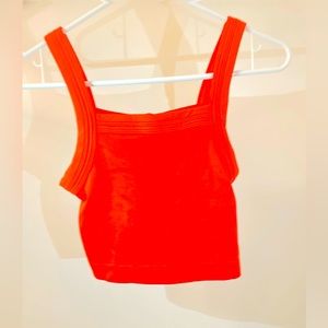Urban outfitters seamless out from under bright red/orange tank top XS